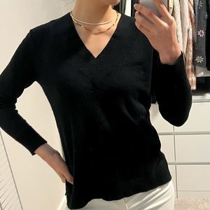 Anthropologie black v neck sweater